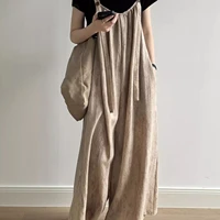 Sewing Academy AS Loose Wide Leg Jumpsuit Paper Pattern Women's Salt Series Straight Tube Big Foot Overalls Sample - Image 3