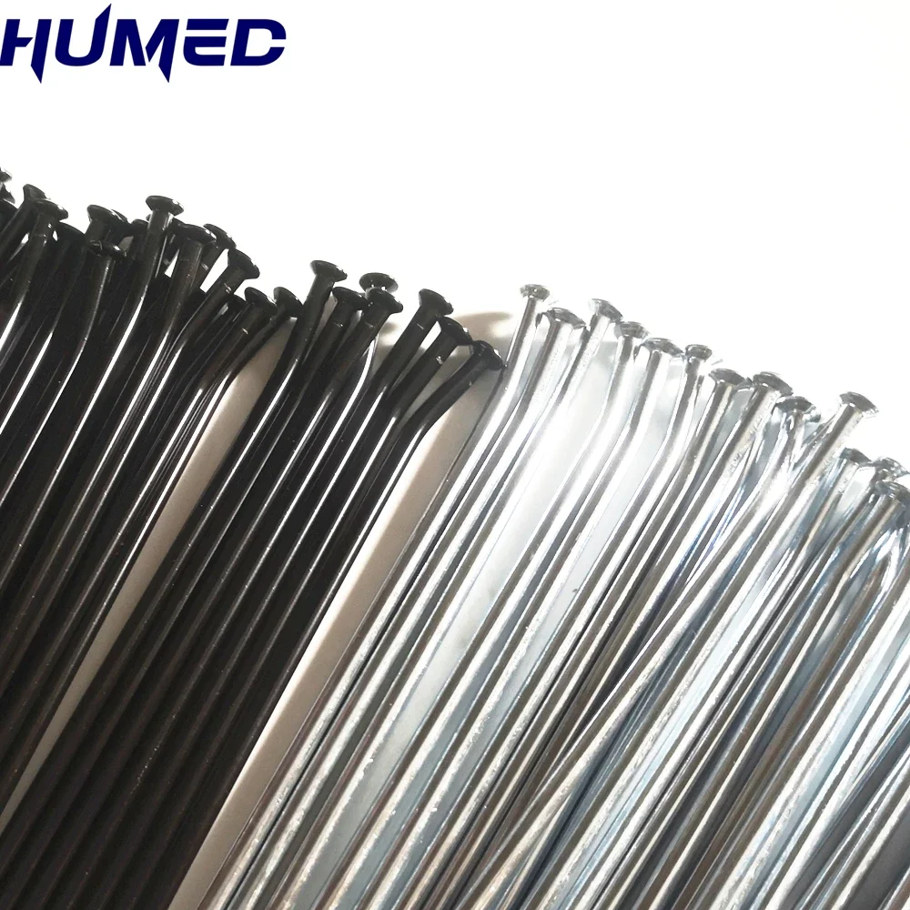 36pcs/lot Motorcycle spoke diameter 4.0mm 170/175/180/190/195/200/205/210mm black/silver bicycle spoke off-road motorcycle