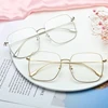 Big Frame Square Myopia Lens Women Diopter Eyeglasses Metal Pink Frame Nearsighted Glasses Prescription 0 -0.5 -0.75 To -4.0 6
