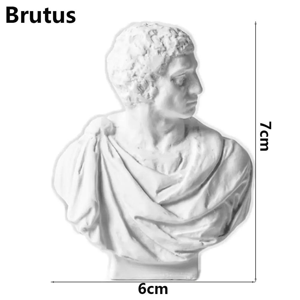 Miniature Greek Mythology Plaster Bust Sculpture