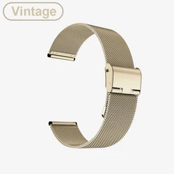 Enhanced Metal Strap with Case and Screen Protector for Active Bands and Lite Watchbands Bracelet (Vintage Strap)