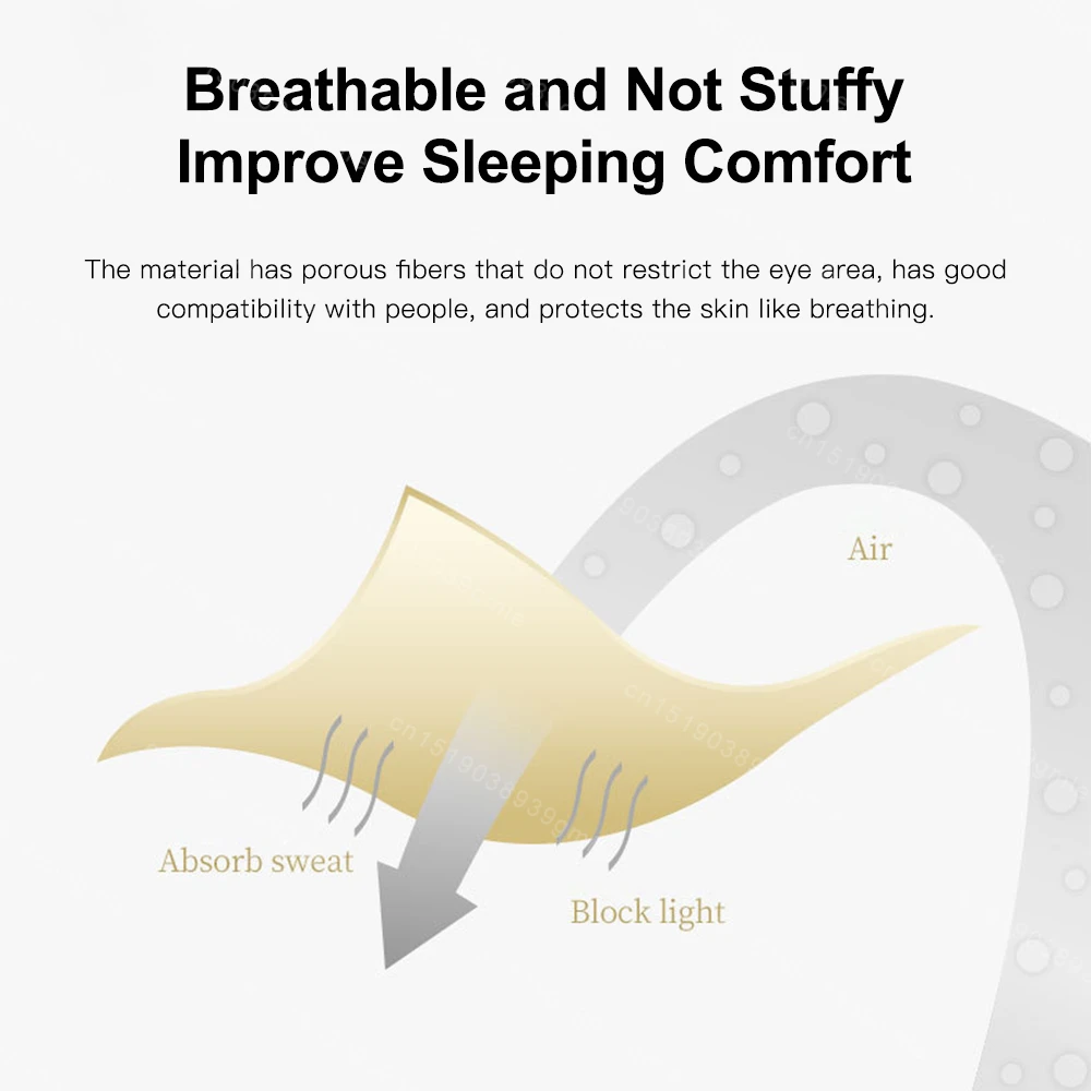 Description Picture 6 of item3Pcs Set Imitated Silk Eye Patch Shading Sleep Eye Mask Eyepatch Travel Relax Cover Eyeshade Health Sleeping Soft