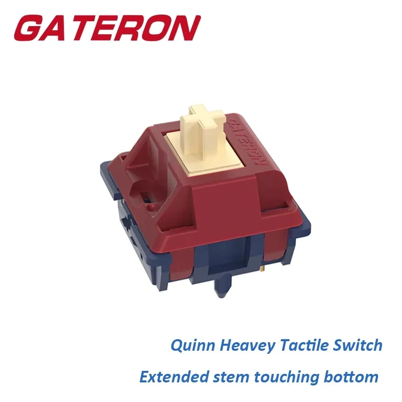 Gateron-quinn Switch Pin Rgb Tátil Pesado Nylon Pom Faça Você Mesmo Personalizado Gaming Switches Teclado Mecânico 55g