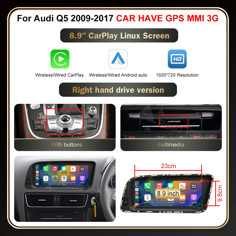 8.9 RHD MMI 3G