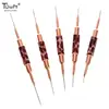 Leopard Print Nail Art Brushes Double Head Nail Art Liner Brush Striping Drawing Painting Nail Design Brushes Elongated Details 1