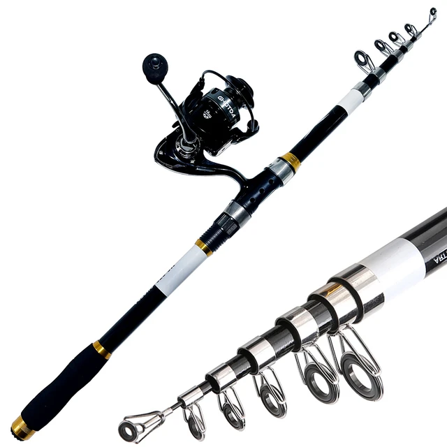 Ghotda Fishing Rod Kits With 2.1-3.6m Telescopic Sea Rod And Spinning Reel  Set Travel Fishing Accessories - Fishing Rods - AliExpress