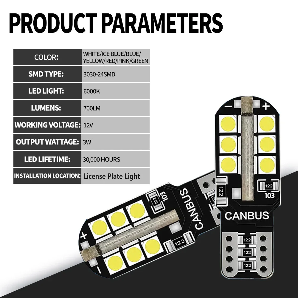 ٰ VW Nivus 2020 2021 2022 2023 ڵ ȣ ׸  , T10 LED ڵ , 2 