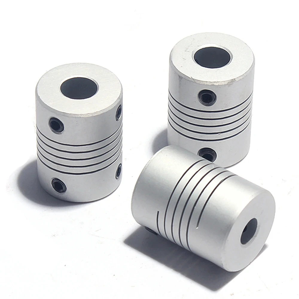 D19L25 Aluminium CNC Stepper Motor Flexible Jaw Shaft Coupling 3mm 4mm 5mm 6mm 6.35mm 8mm 10mm Encoders Engraving Machine shaft coupler flexible coupling shaft connector rigid shaft coupler