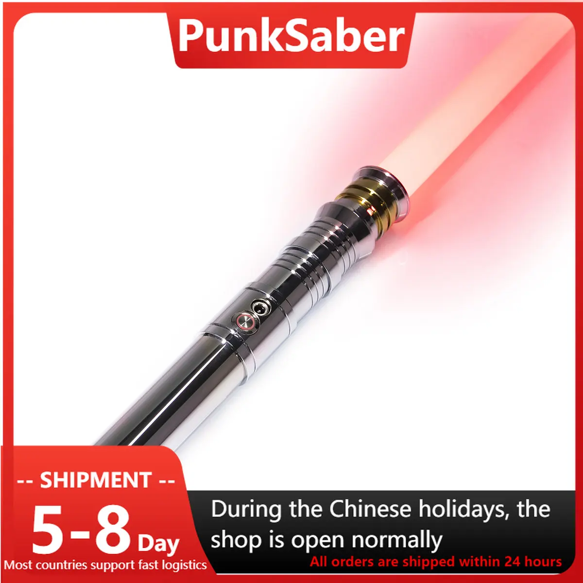 

PunkSaber Lightsaber Metal Hilt Heavy Dueling FX-FOC Sensitive Smooth Swing Lnfinite Color Xenopixel Light Saber Hot Sale Toys