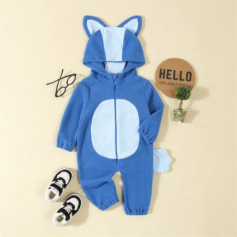 Cartoon Blue Orange Dog Costume For Toddler Baby Boys Girls Halloween – Image 5