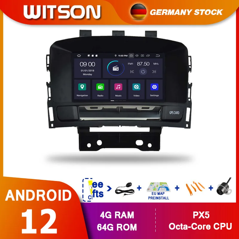 

WITSON Android 12 Radio with DVD player 7 INCH PX5 CAR Media GPS For Opel Astra J Verano 2007 2008 2009 2010 2011 2012 2013 2014