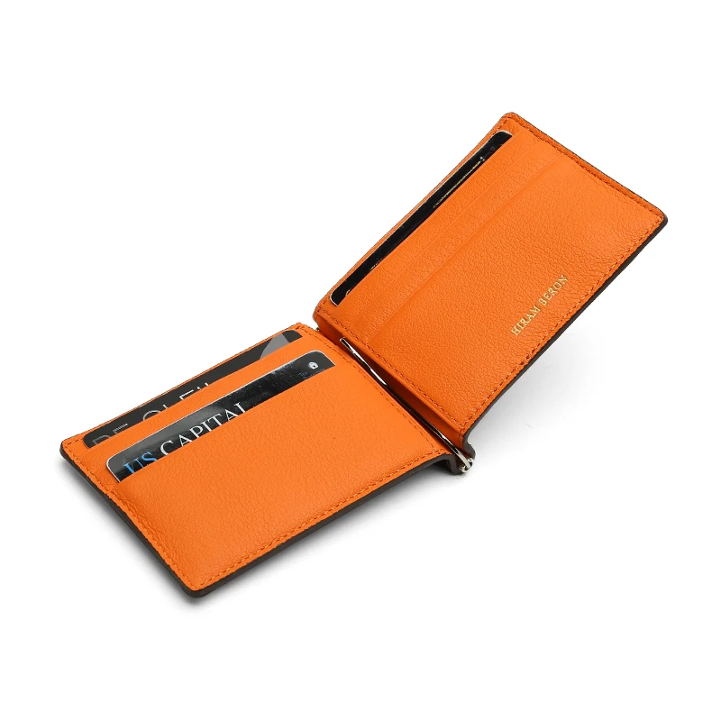 Luxury Leather Money Clip Wallets for Men Card Case Gift for Boyfriend Friend Husband Father Drosphip and Wholesale 6