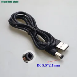 Universal USB A to DC Power Supply Extension Cable with Multiple Plug Sizes (5.5x2.1mm)