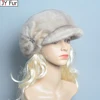 Real Mink Fur Hats For Women Warm Russian Winter Hat Luxurious Natural Fashionable Brand Floral Visors Novelty 1