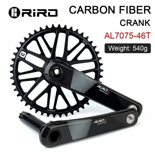 RIRO カーボンクランク 170mm GXP Riro-Gxpロードバイク用カーボンボトムブラケット,折りたたみ式