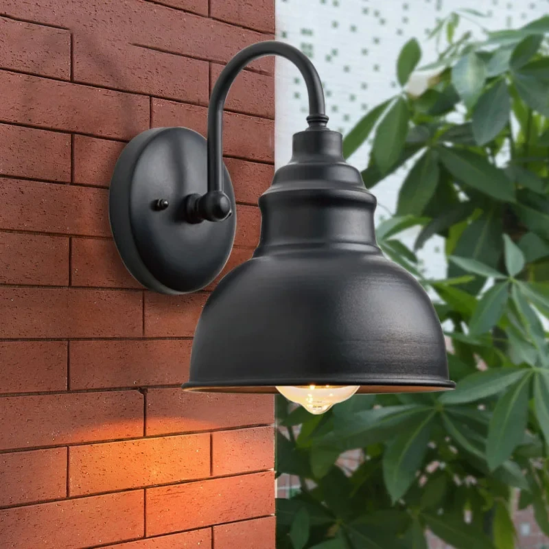 Retro Porch Light 85-265V Outdoor Lighting DC Wiring Wall Lamp Garden Yard Garage Lighting Outdoor lampara exterior pared