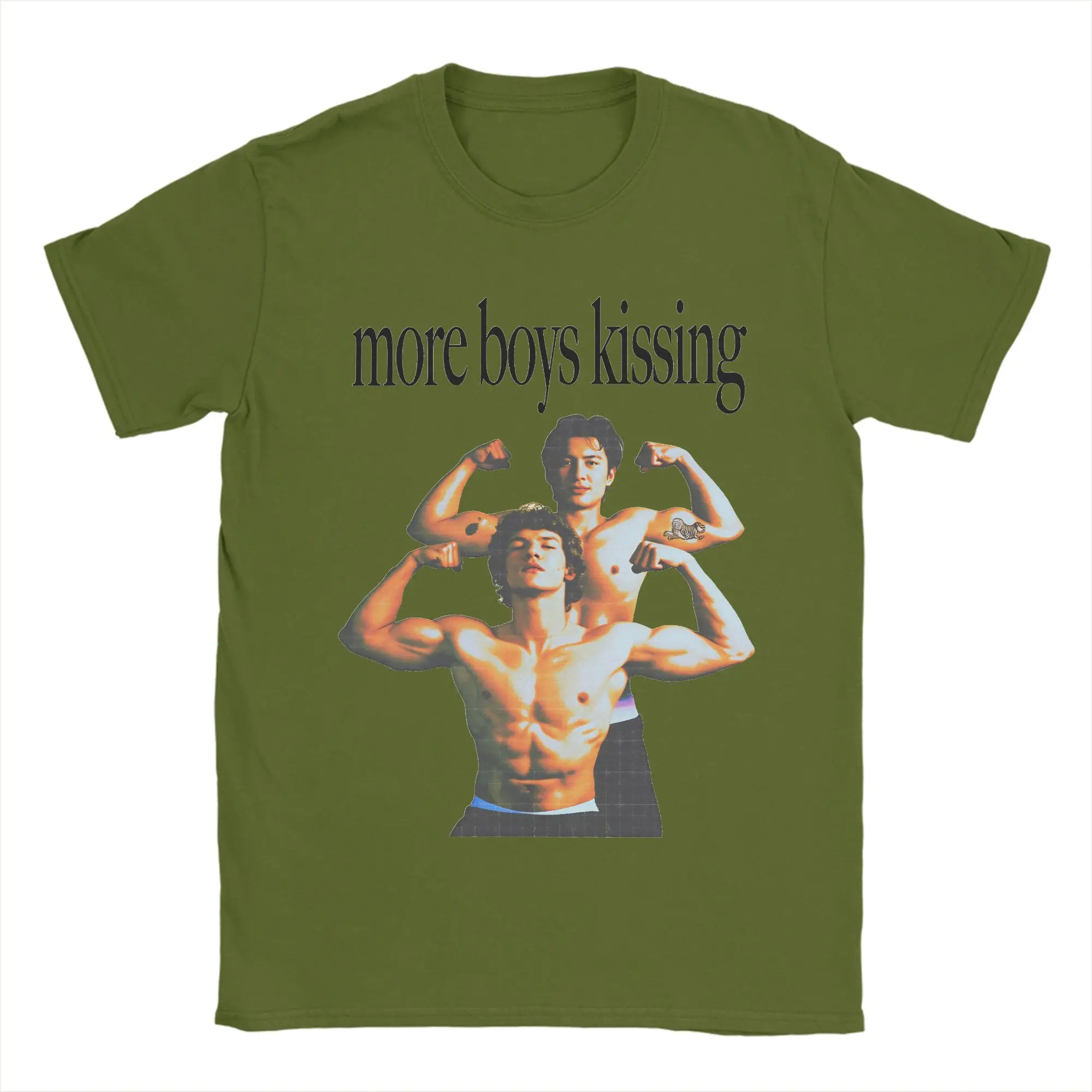 Men's Hip Hop Beach Tee – Y2K Print Cotton T-Shirt Gift