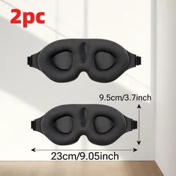 Ultra - Soft Adjustable Sleep Mask for Total Light Blockage - Perfect for Home, Office, and Travel (Sleep mask 2pc)