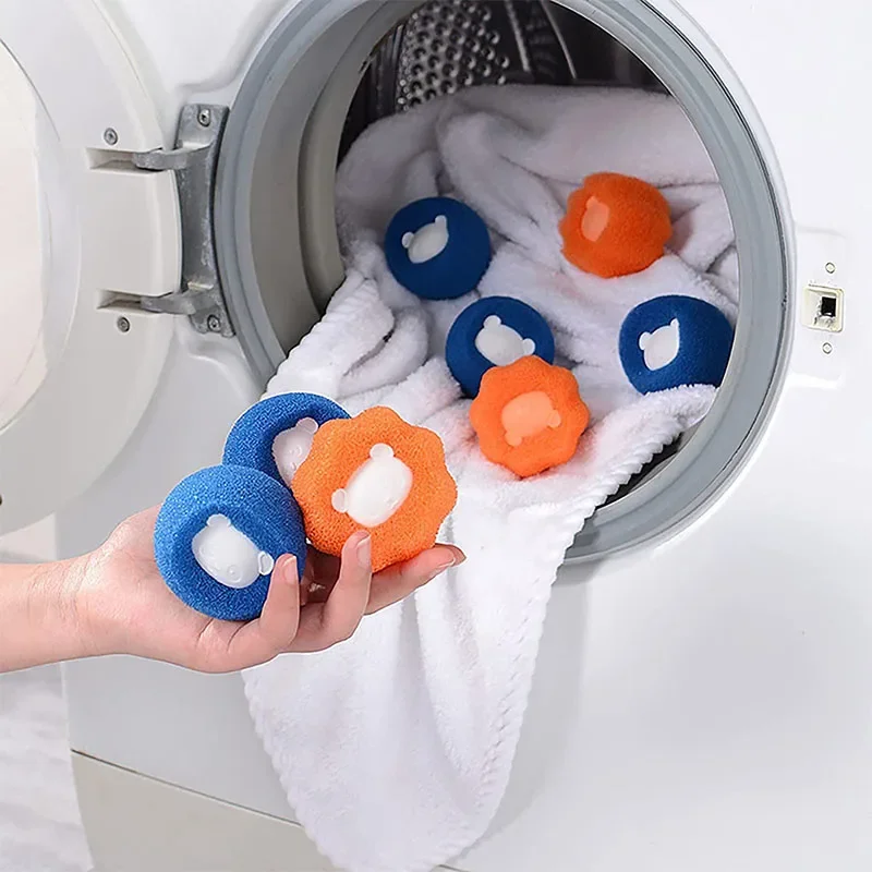 Cleaning Laundry Ball Kit 5PCS/3PCS/1PC Reusable for Clothes Hair Cleaning for Pet Hair Home Remover for Washing Machine Product laundry ball