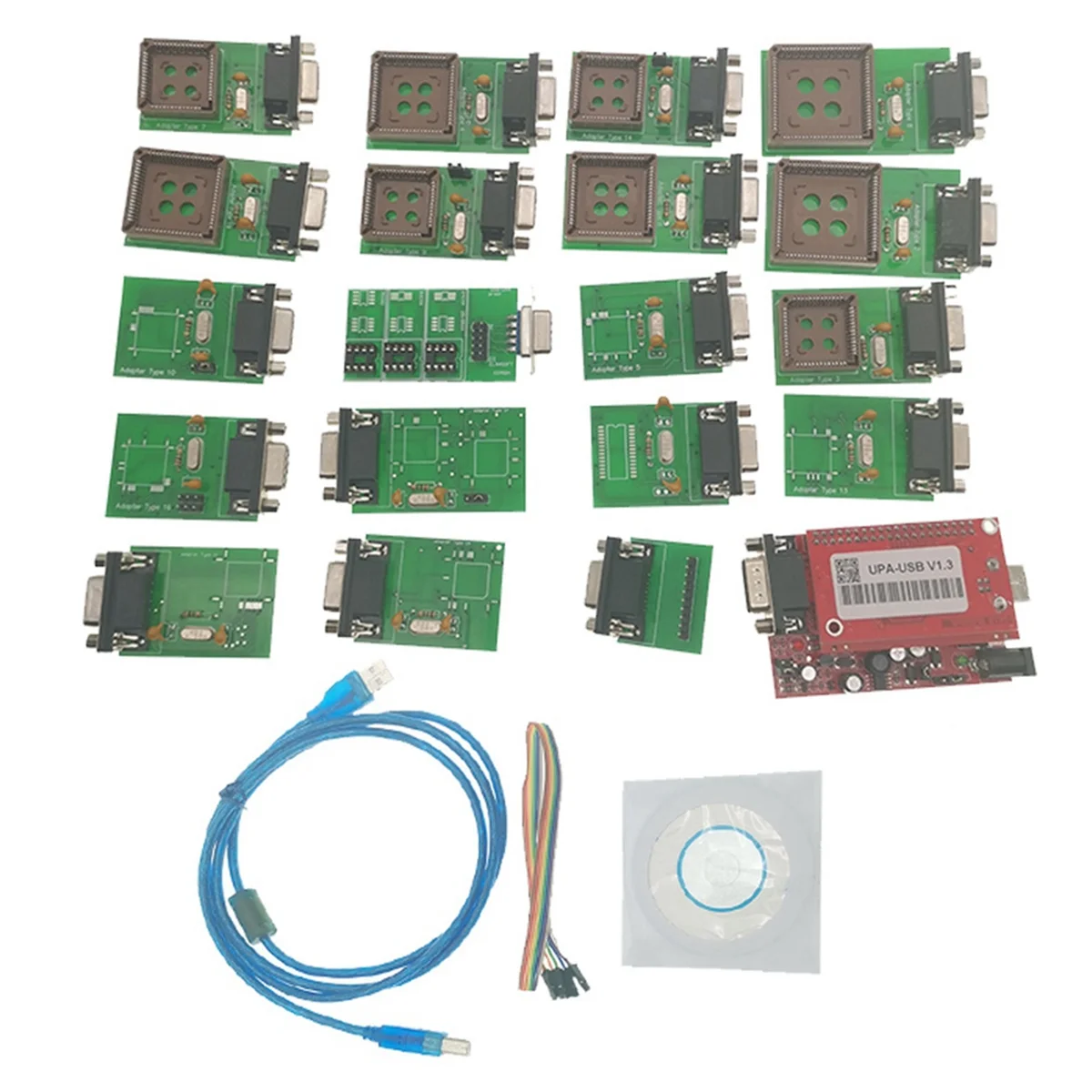 

Диагностический сканер USB с полными адаптерами V1.3