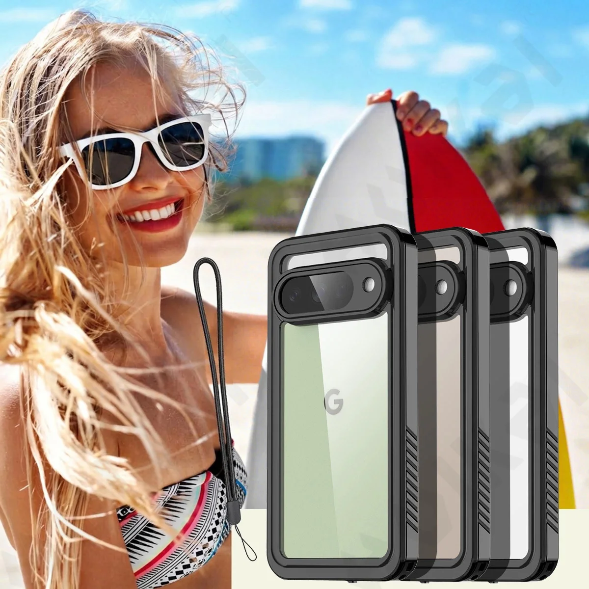 Premium IP68 Waterproof Metal Aluminum Swimming Phone Case - Luxury Underwater Protective Cover