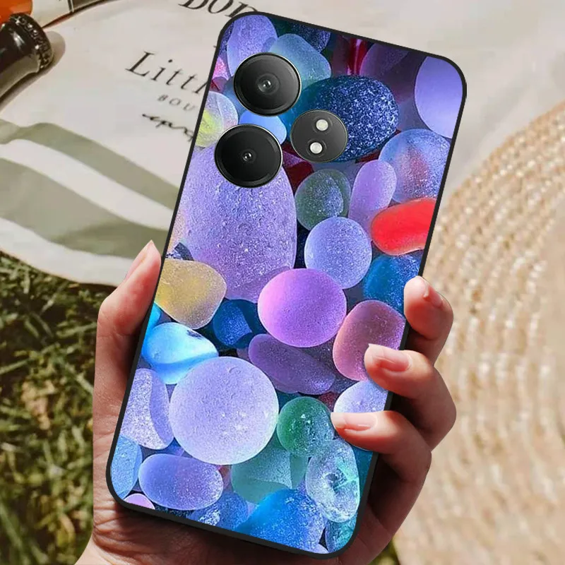 Sleek Black Silicone Phone Cover - Soft TPU Bumper Case & Protector