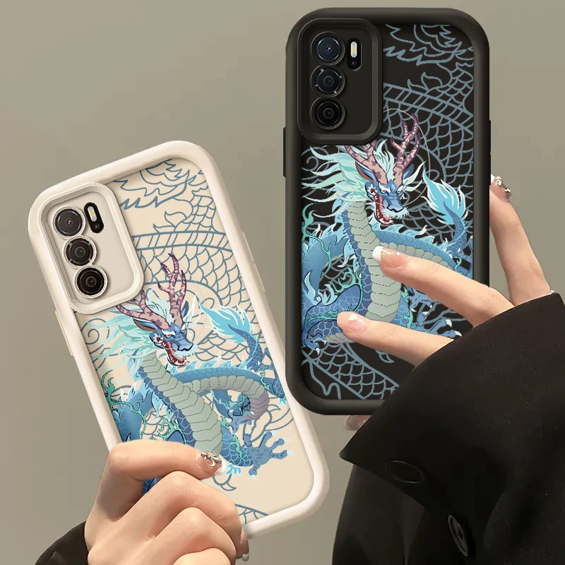 Dragon Design Silicone Anti-Drop Soft Phone Case - Premium Protective Back Cover