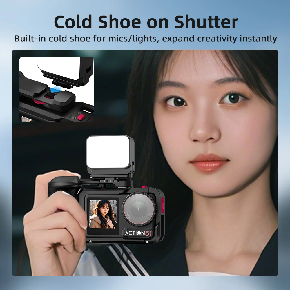 قبضة Flymile لـ DJI Osmo Action 4 3، قبضة Xplorer،...