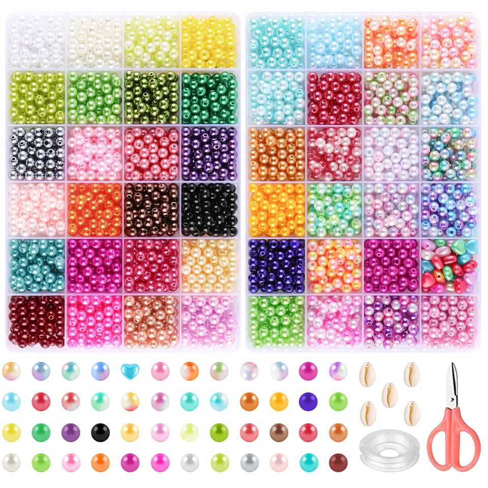 48 Color Artificial Pearl Set for DIY Jewelry