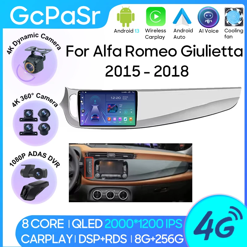 Autoradio GPS Alfa Romeo Giulietta Android Auto – CarPlay