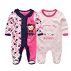 Kiddiezoom 2 Pcs Unisex 0-12Months Cartoon Long Sleeve Baby Boys Girl Romper 100%Cotton Soft Newborn Jumpsuit Infant Clothes 4
