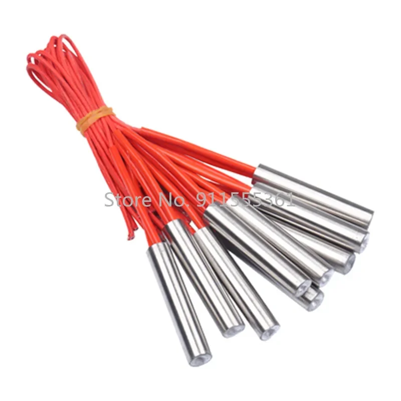 1 шт. нагреватель картриджа из нержавеющей стали 10x40 мм диаметр трубки 10 мм Односторонний электрический элемент 24 В/36 В/110 В/220 В 100 Вт 1 шт. нагреватель картриджа из нержавеющей стали 10x40 мм диаметр трубки 10 мм Односторонний электрический элемент 24 В/36 В/110 В/220 В 100 Вт