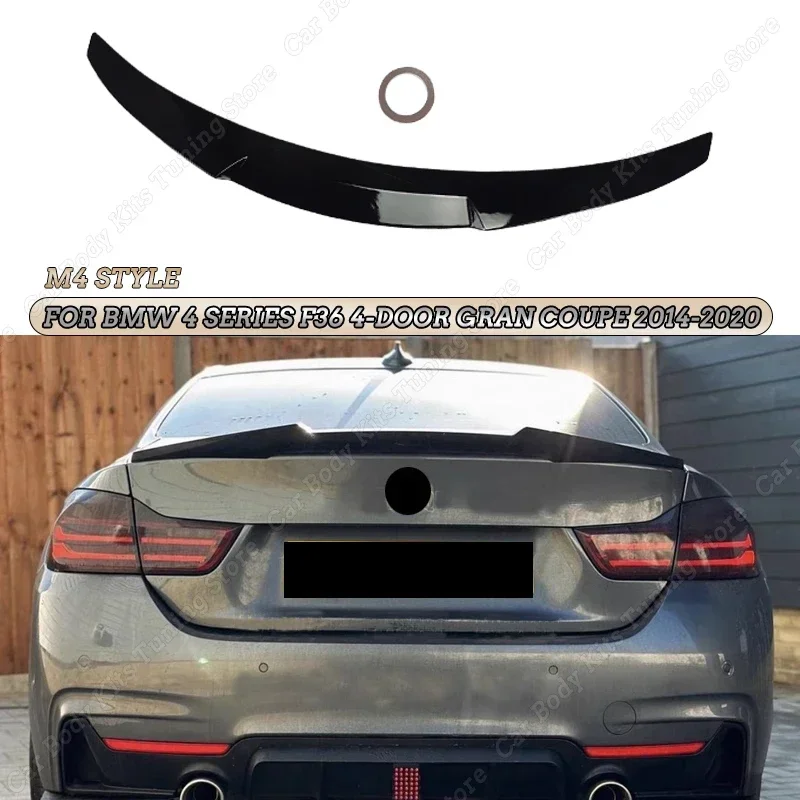 

Rear Roof Trunk Spoiler Wing M4 Style For BMW 4 Series F36 420i 428i 430i 435i 440i 4-Door Gran Coupe 2014-2020 Exterior Tuning