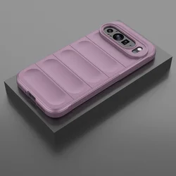 Premium Silicone Shockproof Frosted Phone Case - Soft, Skin - friendly, and Rugged Protection - Google Pixel 8 Pro (Pink Purple)