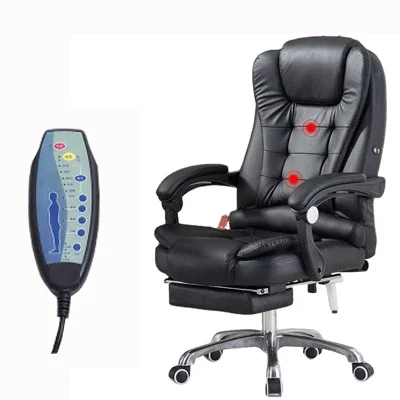 Cheap Prices Black White Leather Executive Boss Manager Swivel Office Visitor Chair Executive Ergonomic Massage Office Chairs 2
