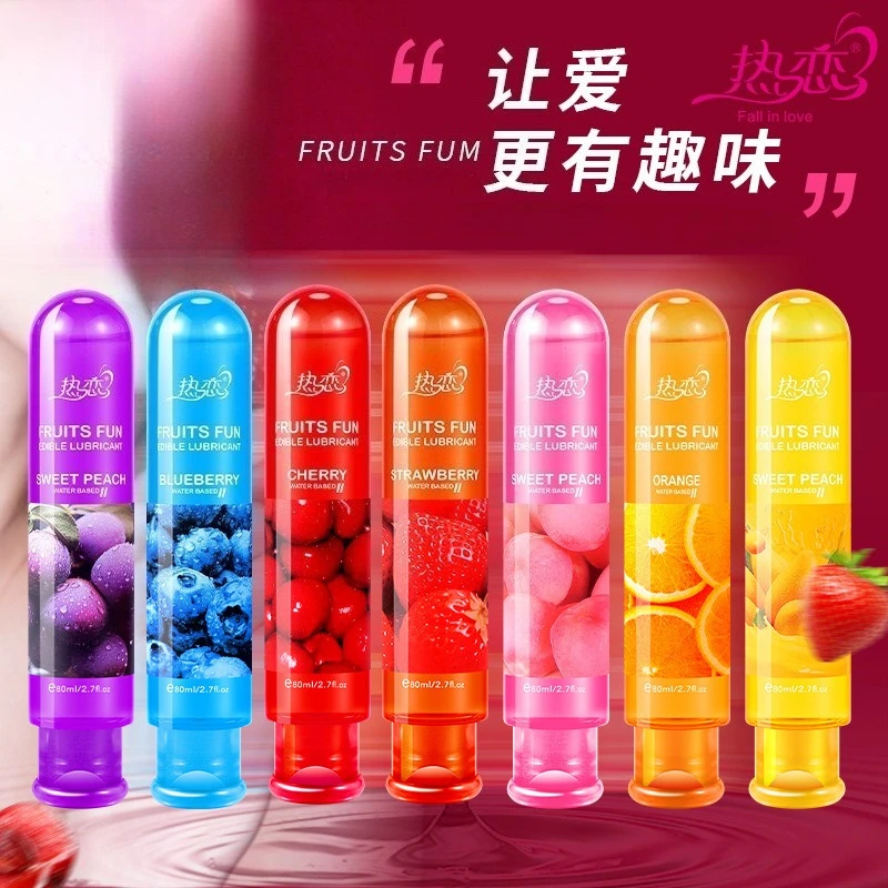 1/3/5pcs 80ml Fruity Flavor Water Based Lubricant Oil for Women Random Color