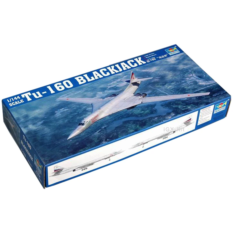 

Trumpeter 03906 1/144 Russian TU160 TU-160 Blackjack Strategic Bomber Aircraft Assembly Plastic Toy Gift Model Building Kit