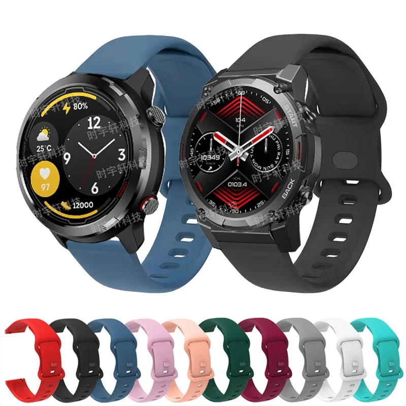 

Ремешок для часов Zeblaze Vibe 7 Pro, силиконовый браслет для Zeblaze Ares 3 Pro/Stratos 2 Lite/swim/ Btalk 2, 20 мм 22 мм