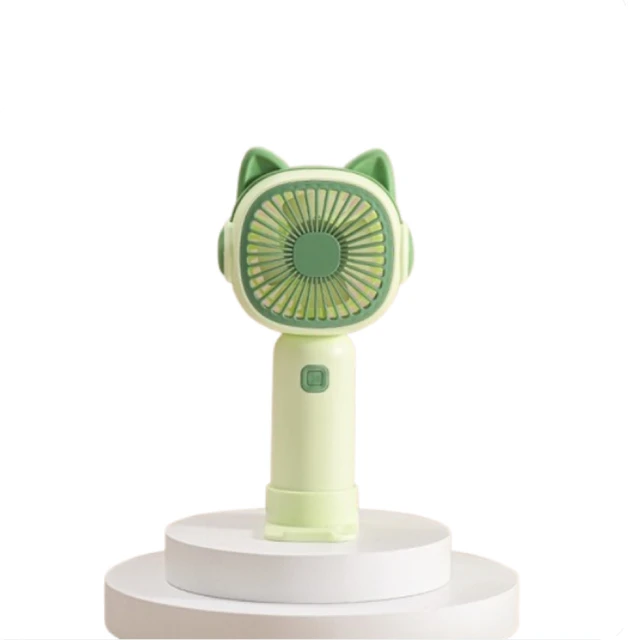 Handheld, can be used as a stand, USB rechargeable, with three levels of high wind power, mini portable, and silent fan 6