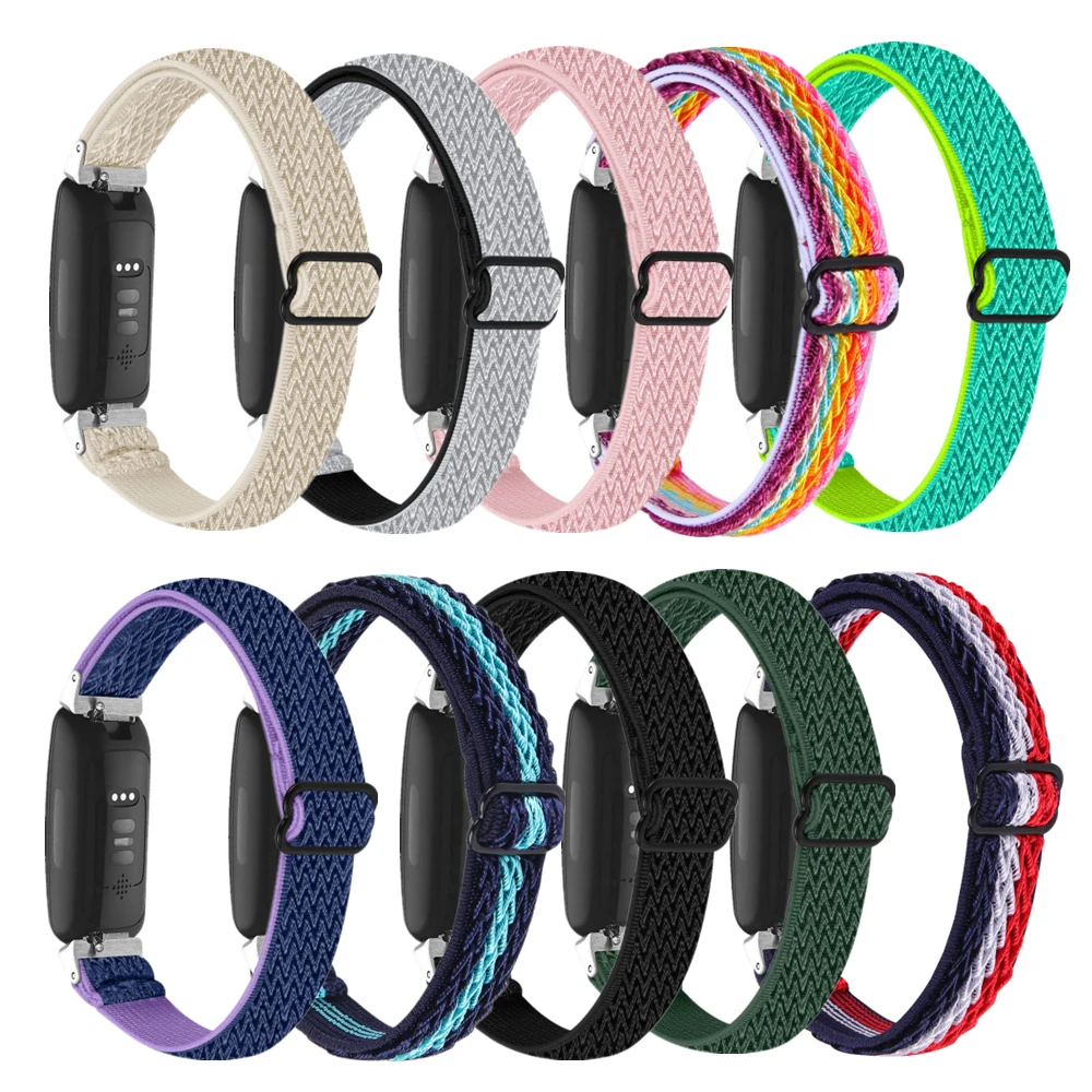 Нейлоновый ремешок для Fitbit Inspire/Inspire HR/Inspire 2 регулируемый часов спортивный