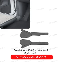 8 - Piece Door Sill Protector Set - Anti - Kick Entry Cover Pads and Mats for Enhanced Vehicle Protection (Front 2pc)