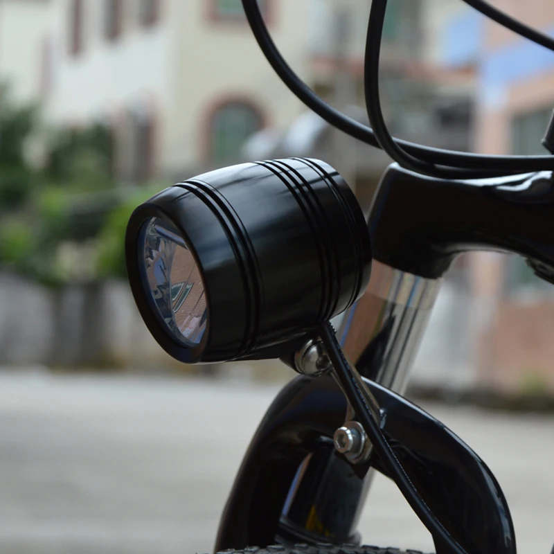 Kit éclairage Vélo : Phare Avant Pour Dynamo Moyeu + Feu Arrière Compact Lumineux
