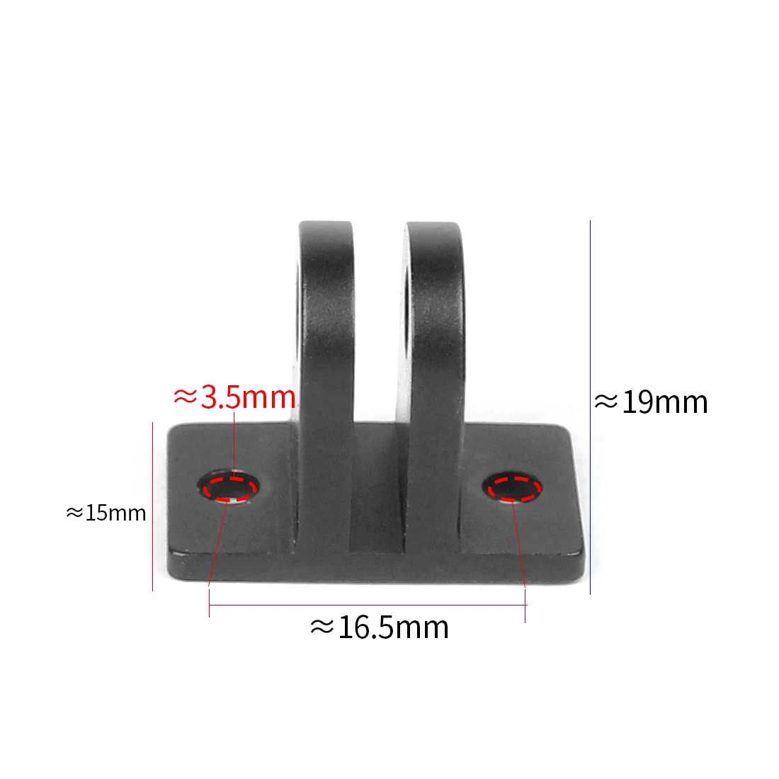 Metal Base Mount Mini Tripod Adapter M3 Mounting Screws for DJI ACTION4 Camera