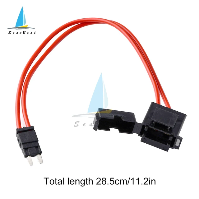 Connecteurs Porte-Fusibles YINETTECH Lot De 2 - 20A 32V - 16 AWG - Avec 4 Fusibles 20A - Pour Auto