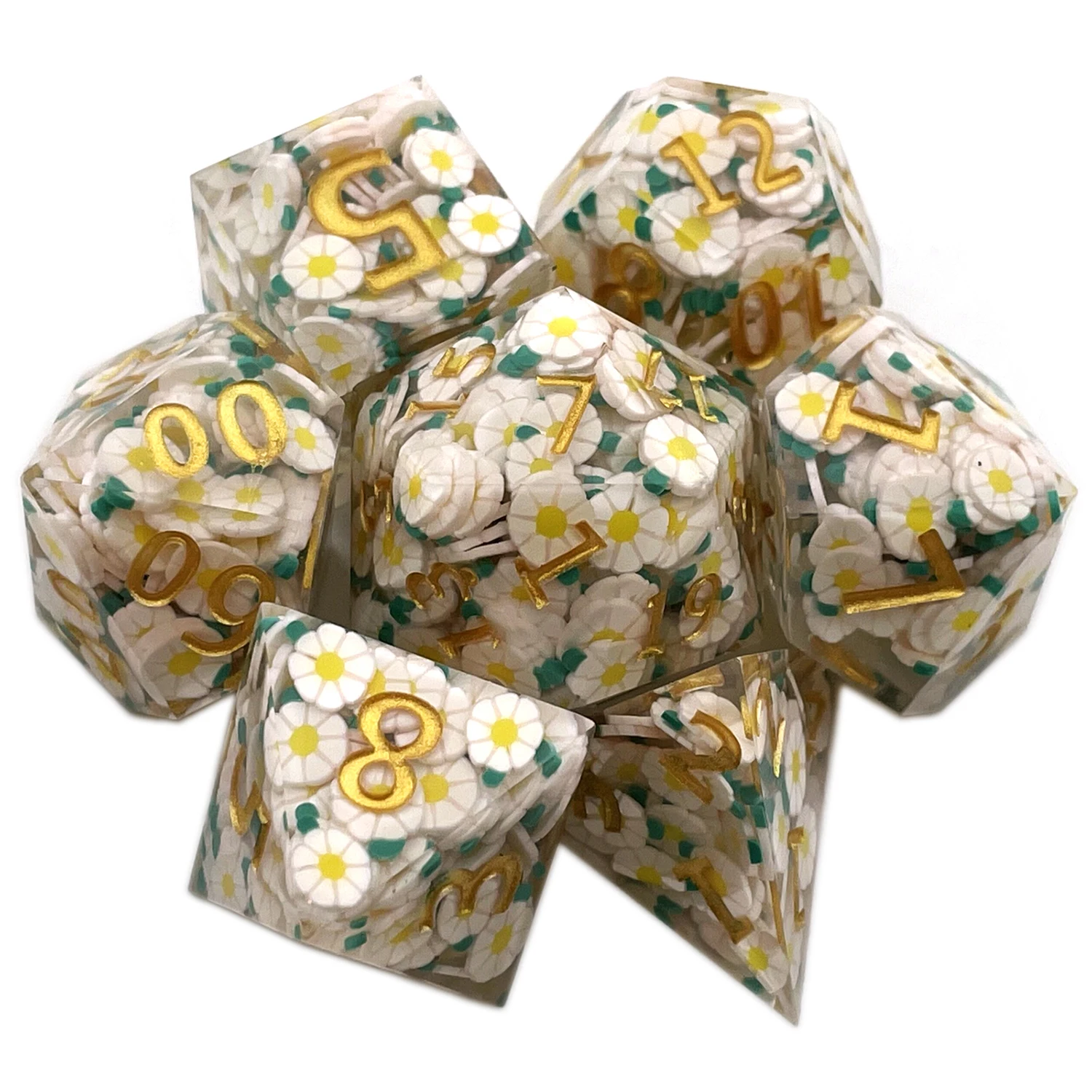 Dice Set Solid Polyhedral Dice for Role Playing Resin Dragon Scale D Rpg Rol Pathfinder Board Game 7PCs