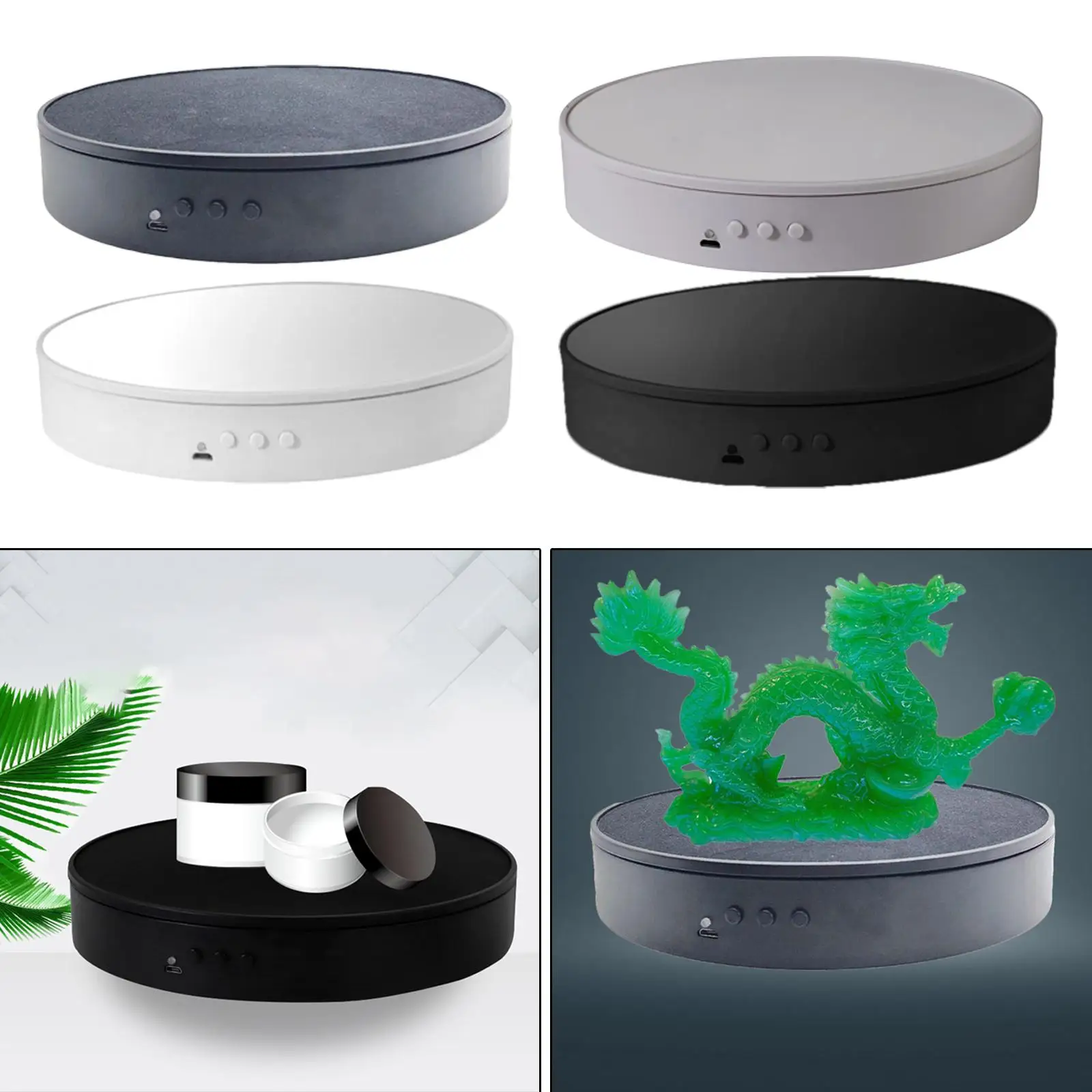 Electric Rotary Display Turntable Powered Via USB 2 for Display of Photography