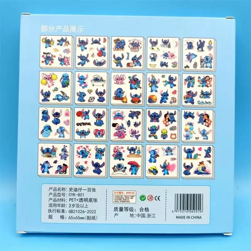 Disney Stitch Sticker Set 100PCS PET Sticker Sheets for Scrapbooking Cute Cartoon Stationery Perfect Gift for Kids