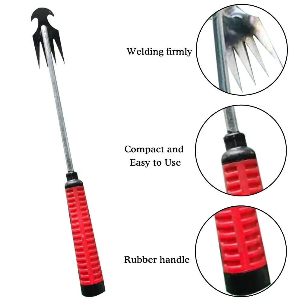 Manual Garden Weeder Durable Weeding Removal Rake Cultivating Planting Agriculture Backyard Planting Cultivating Weeder Gar B1D0 portable weeder hand weeder weed puller tool weed puller garden rake