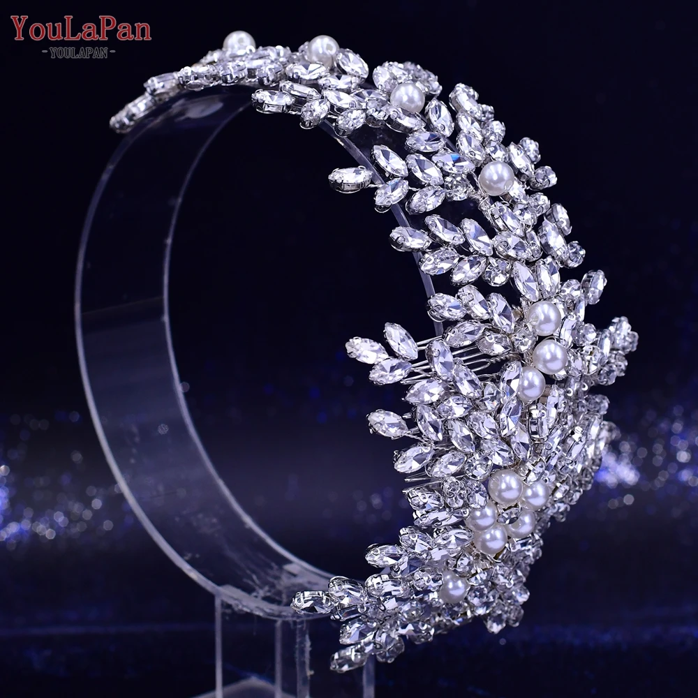 YouLaPan Bride Comb Wedding Handmade Headwear Rhinestone Pearl Bridesmaid Hair Accessories Women Banquet Party Jewelry HP434