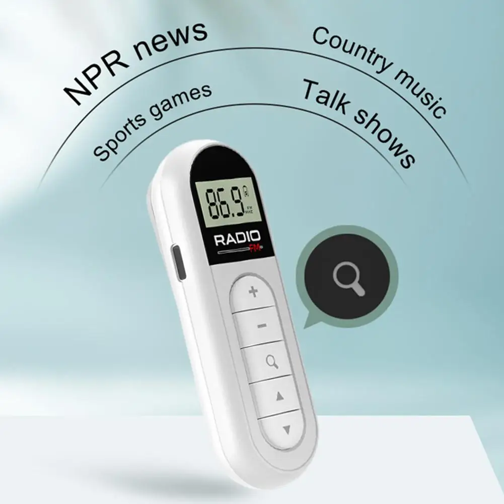 New Personal Portable Pocket Fm Radio Rechargeable Transistor Walkman Radio With Best Reception Belt Clip For Hiking Walkin K8s9